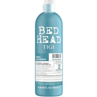 Blue TIGI Bed Head Urban Antidotes 2 Recovery Conditioner bottle, 750ml, with white cap and bold white text.