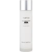 TIRTIR Milk Skin Toner Light 150ml in a frosted cylindrical bottle with silver cap and minimalist black text.