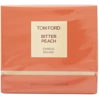 Tom Ford Bitter Peach Candle 200g in a glossy peach-colored box with cream label and bold black text.