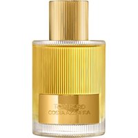 Gold ribbed bottle of Tom Ford Costa Azzurra Eau de Parfum, 100 ml, with a matching gold cap.