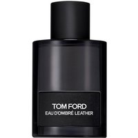 Black Tom Ford Eau d'Ombre Leather Eau de Toilette bottle, 100 ml, with sleek cylindrical design and matte label.