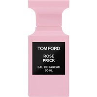 Pink Tom Ford Rose Prick Eau de Parfum bottle, 50 ml, with black label and white text.
