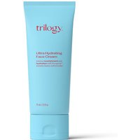 Blue tube of Trilogy Ultra Hydrating Cream, 75ml, with red logo and white text for dry, dehydrated skin.