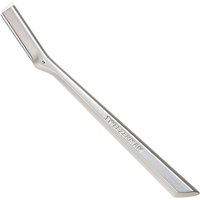 Tweezerman Facial Razor with sleek silver handle and angled blade for precision shaving.