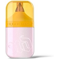 Urban Decay Bond Highlighter in Mirror Ball, pink and yellow packaging with a metallic tip and embossed logo.