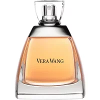 Vera Wang Women Eau De Parfum 100ml, clear glass bottle with silver cap and amber liquid.