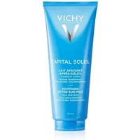 Vichy Capital Soleil Soothing Aftersun Milk 300ml in a blue tube with white text and logo.