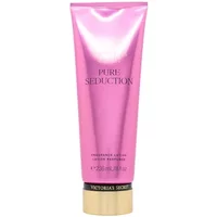 Pink Victoria's Secret Pure Seduction Body Lotion tube with gold cap, 236ml.