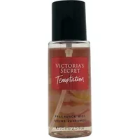 Victoria's Secret Temptation Body Mist 250ml, clear bottle with pink label and black cap.