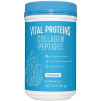 Blue Vital Proteins Collagen Peptides container with white lid, featuring white text and seaweed graphic, 284g.