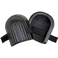 Black Vitrex knee pads with ribbed hard shell and adjustable straps, designed for general purpose protection.