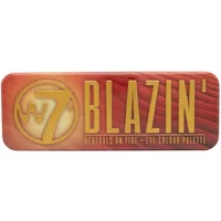 W7 Blazin' Eye Colour Palette 7g, rectangular tin with red gradient and bold yellow logo.