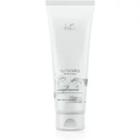 White Wella Nutri Curls Cleansing Conditioner tube, 250ml, with silver and gray text and wave design.