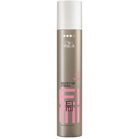 Bronze Wella Professionals Eimi Mistify Me Strong hairspray, 300 ml, with pink logo and white cap.