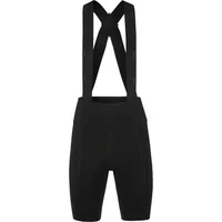 Black women's bibtights Craft Endur C2 with cross-back straps and knee-length design.