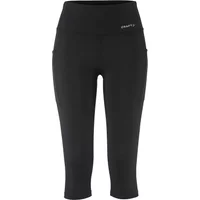 Black women's thigh-high boots with sleek design and pointed toes by Craft Essence Capri 3.