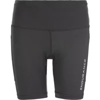 Black women's thigh-high boots with sleek design and Endurance branding on the side.