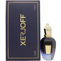 Blue and gold Xerjoff Join The Club More Than Words Eau De Parfum 100ml bottle with matching box.