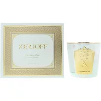 Xerjoff Marrakech Tea Scented Candle 200g in elegant white jar with gold label, matching decorative box.