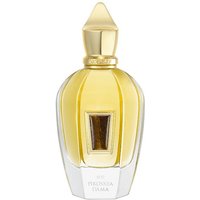 Gold-capped clear bottle of Xerjoff Pikovaya Dama Extrait de Parfum, 100 ml, with a sleek, elegant design.