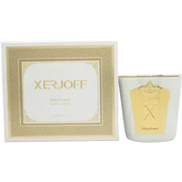 Xerjoff SilkyGreen scented candle, 200g, in an elegant white jar with gold label and matching box.