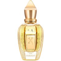 Golden Xerjoff Starlight Extrait de Parfum bottle with ornate design and pointed cap, 50 ml unisex spicy fragrance.