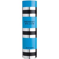 Blue and silver striped cylindrical bottle of YSL Rive Gauche For Women Eau de Toilette 100ml.