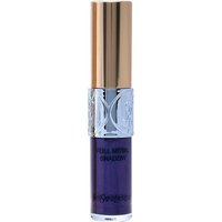 YSL Full Metal Eyeshadow in Violet Wave, sleek gold cap, metallic purple tube, silver YSL logo band.