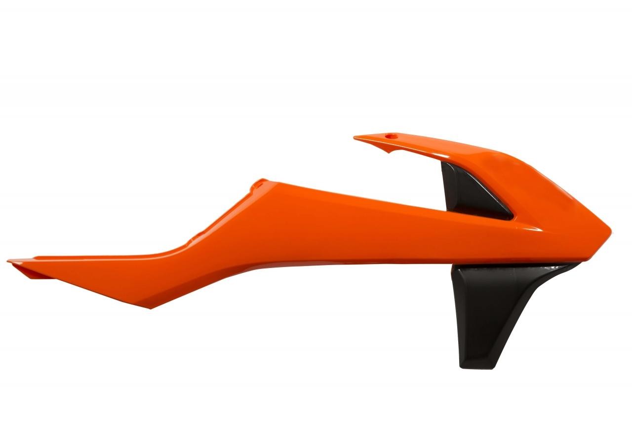 0021745.209 - Acerbis Radiator Scoops - KTM SX/SXF 125/250/350/450 2016-18, EXC 2017-19 - Orange/ Black - image 2