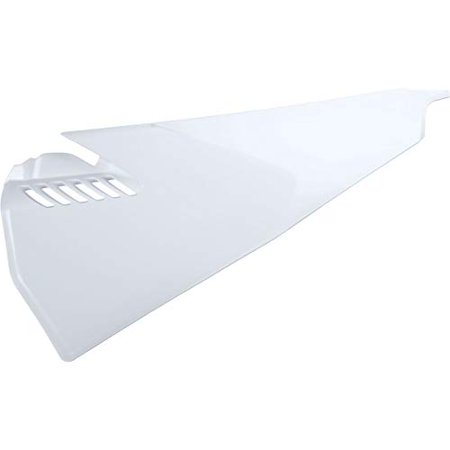 White vented air box cover made of durable plastic, designed for Husqvarna FE/TE models from 2020 to 2023, featuring sleek lines and ventilation slits.