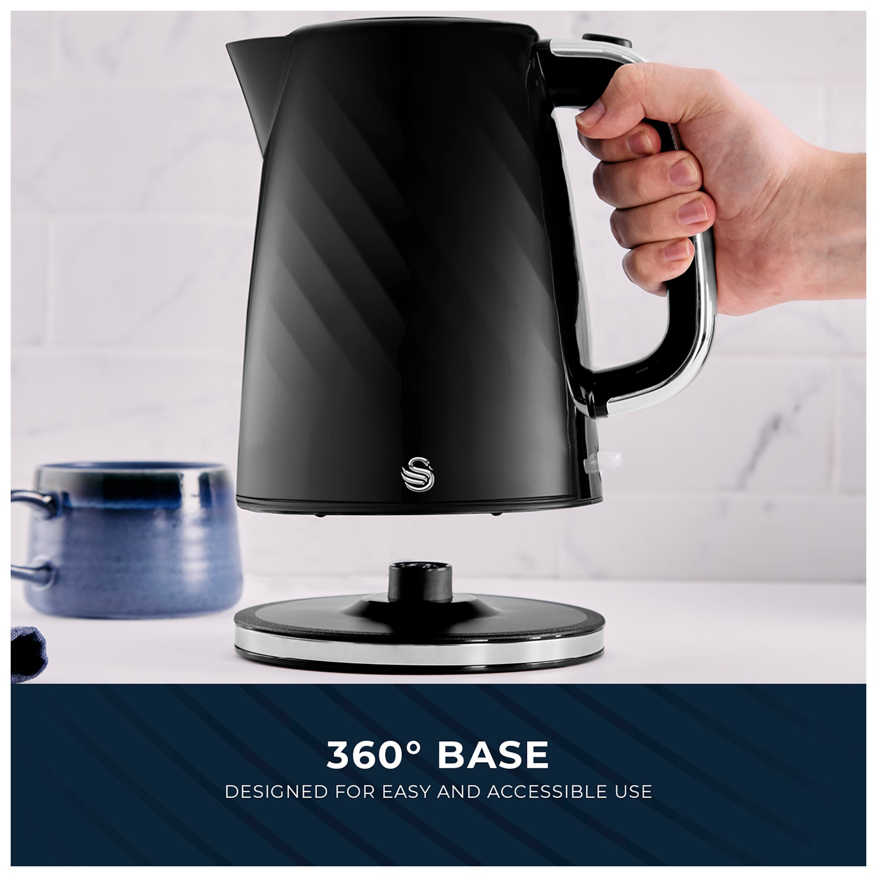 1.7 Litre Textured Windsor Kettle - image 5