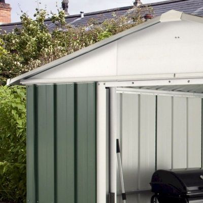 10' x 10' Yardmaster Green Metal Shed (3.03m x 2.98m) - image 4