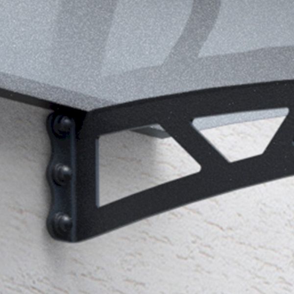 10' x 3' Palram Canopia Altair 3000 Grey Door Canopy (3.02m x 0.92m) - image 4