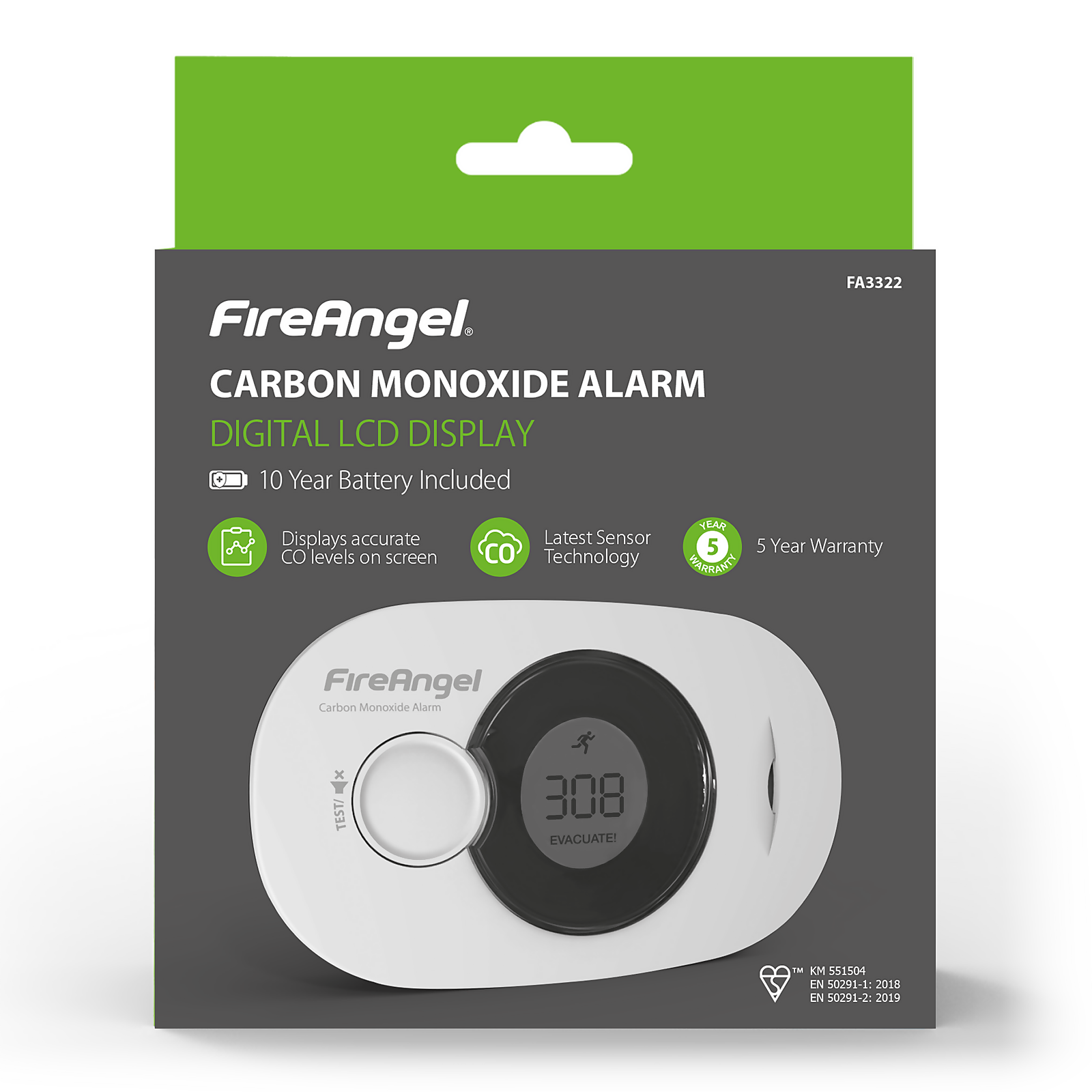 10 Year Digital CO Alarm Sealed Battery - image 3