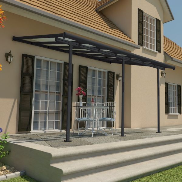 10x14 Palram Canopia Sierra Grey Patio Cover - image 3