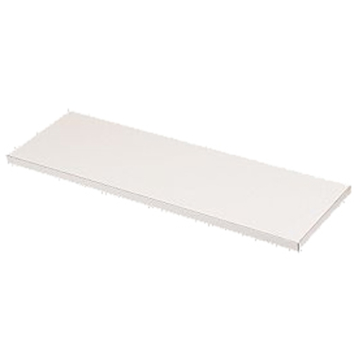 White melamine shelving board measuring 15mm thick, 2440mm long, and 152mm wide, featuring a smooth surface and clean edges for versatile storage solutions.