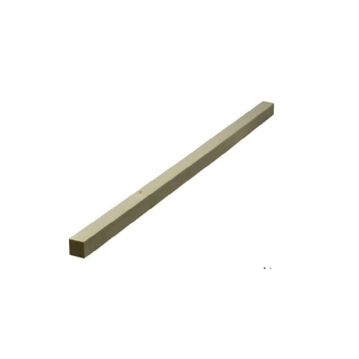 19MM x 38MM unfinished redwood wood plank with square edges, measuring 14.5MM x 33MM x 2.1M, showcasing a light wood color and smooth surface.