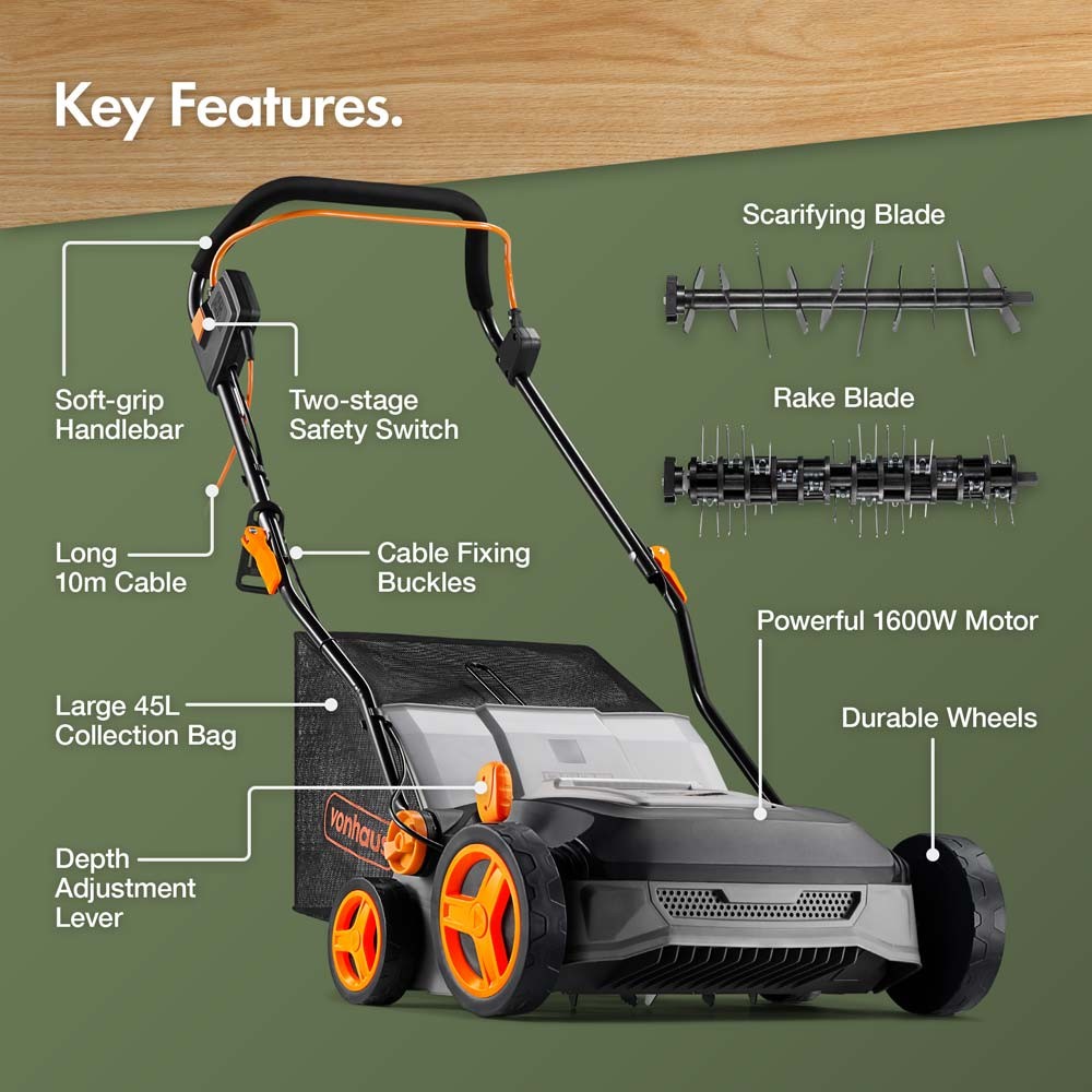2-in-1 Scarifier & Aerator 1600W - image 3