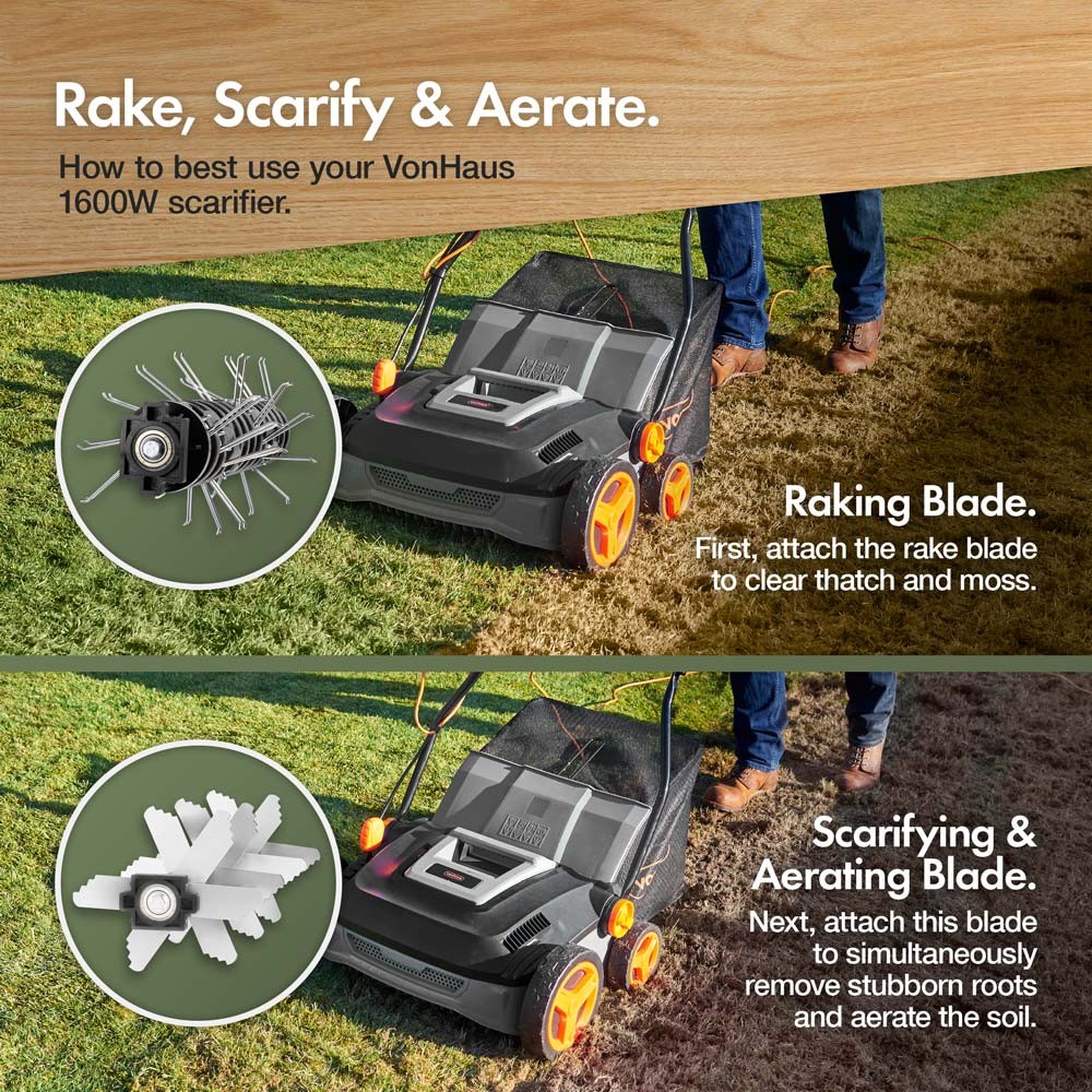 2-in-1 Scarifier & Aerator 1600W - image 4