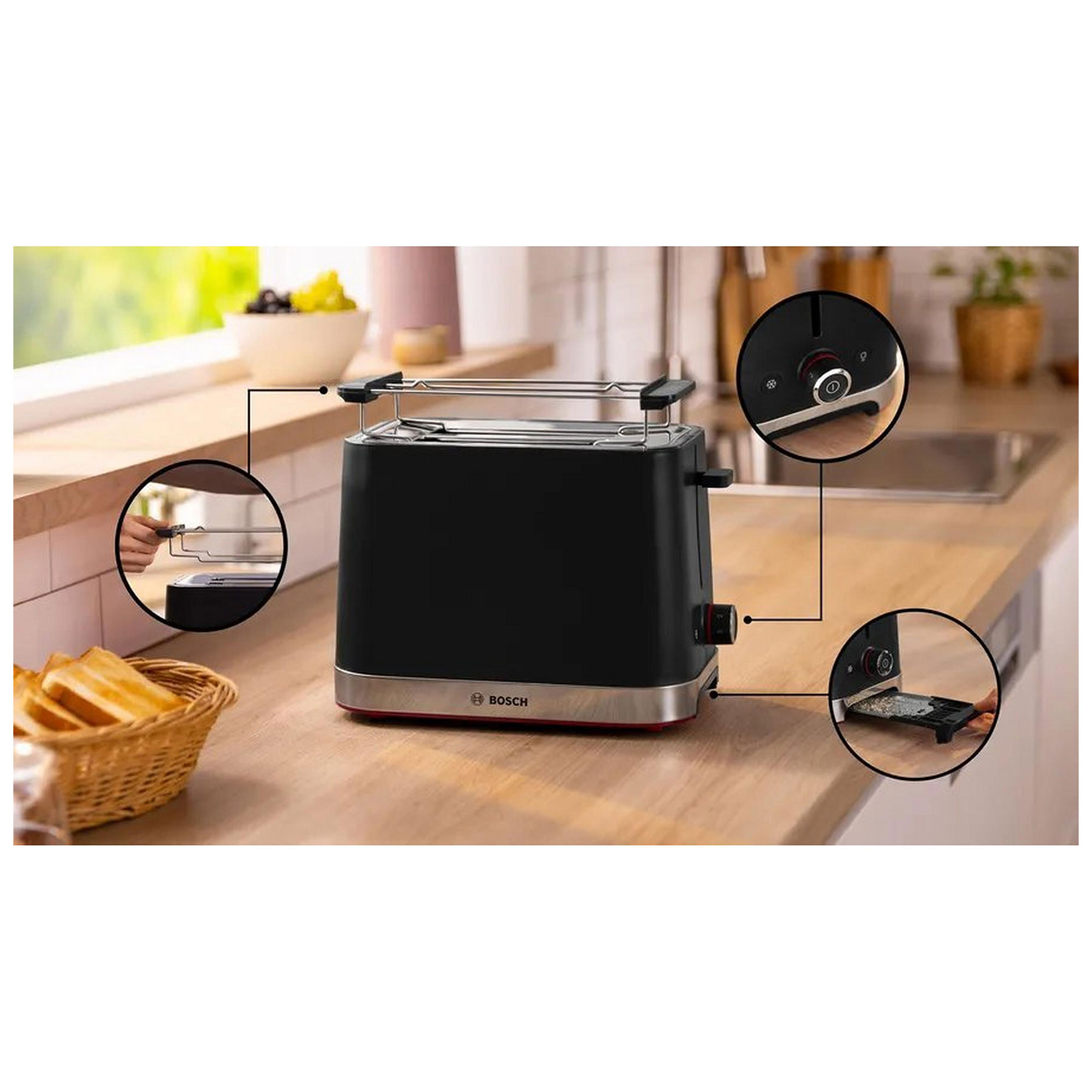 2 Slice Toaster - Black - image 2