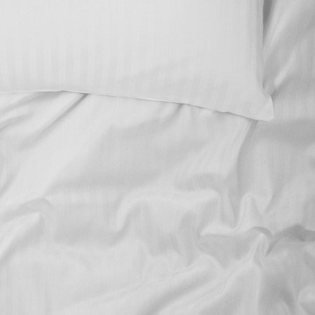 Pillowcases 200TC Sateen Stripe Microfibre Pillowcases