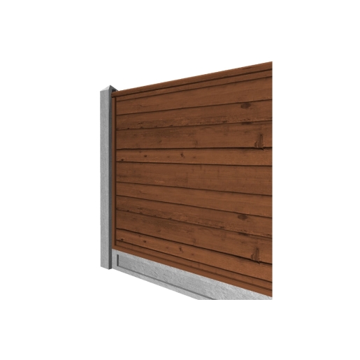 2135mm x 109mm x 94mm Supreme Concrete Intermediate Slotted Fence Post - image 2