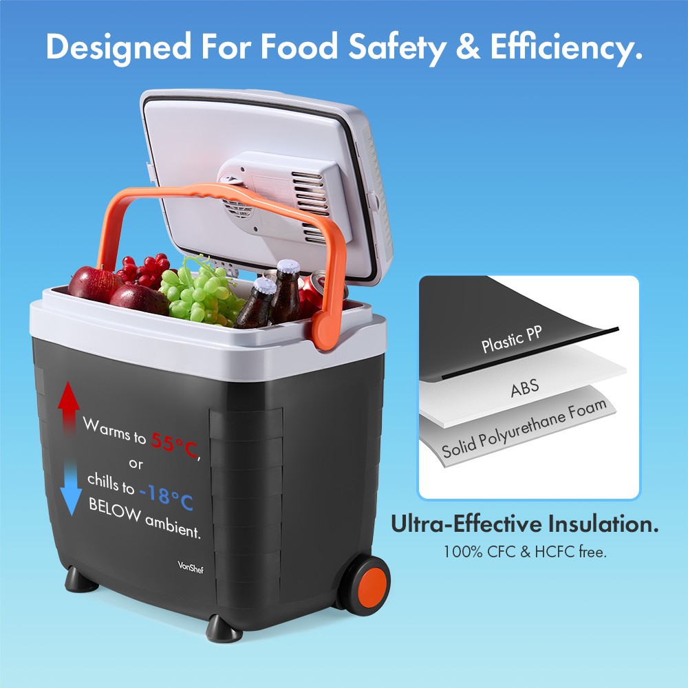 28L Electric Cool Box on Wheels - image 4