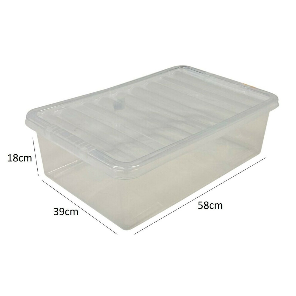 42L Clear Underbed Storage Solution Box - image 2