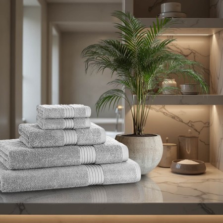 The Towel Shop 5 Piece 700 GSM  Royal Egyptian Towel Bale Sets - 2 Face Cloths, 1 Hand Towel, 1 Bath Towel, 1 Bath Sheet