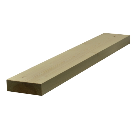 Light-colored, planed square edge redwood timber measuring 50mm x 150mm, with a finished size of 44mm x 144mm, showcasing a smooth surface and natural wood grain.