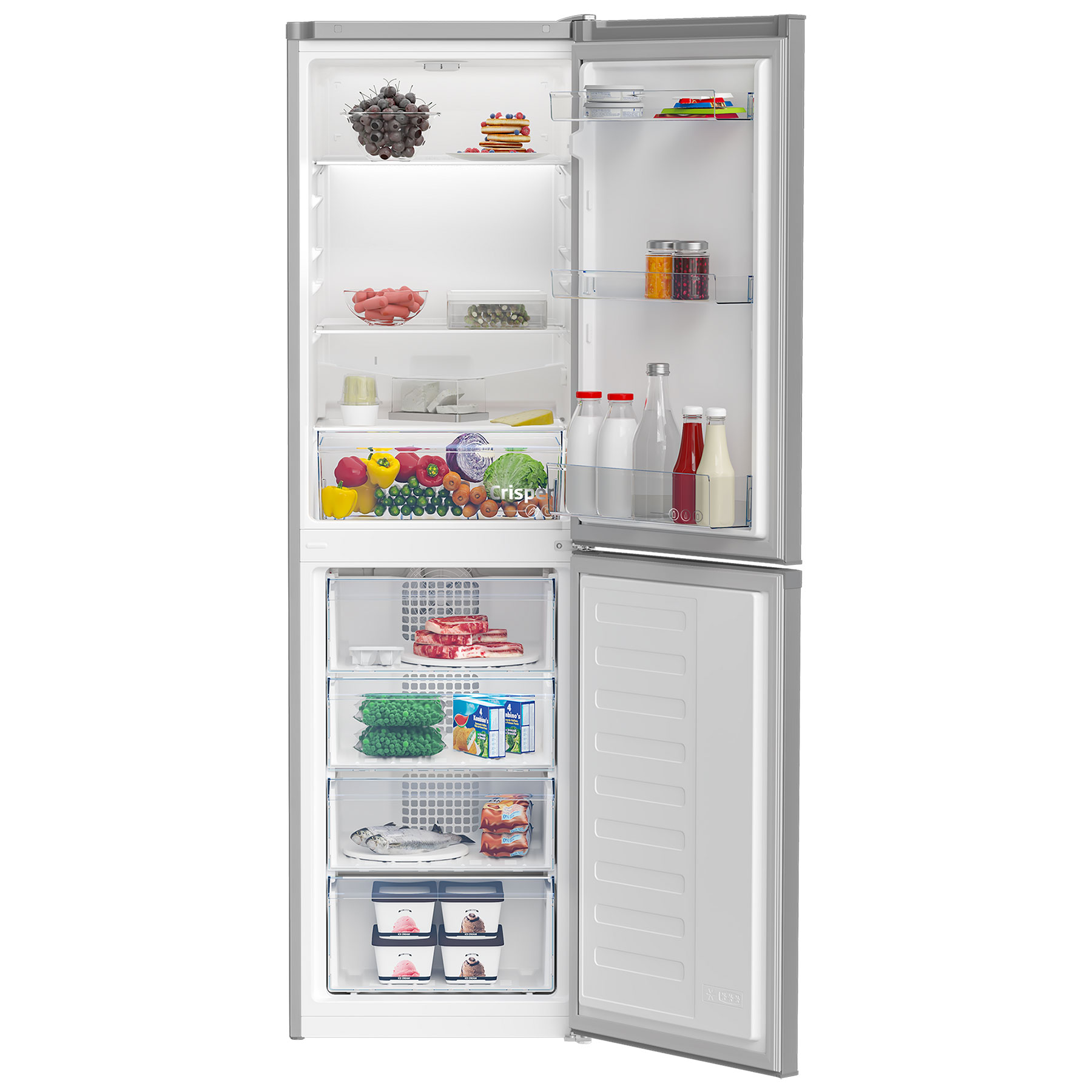54cm 50/50 Frost Free Fridge Freezer - Silver - image 3