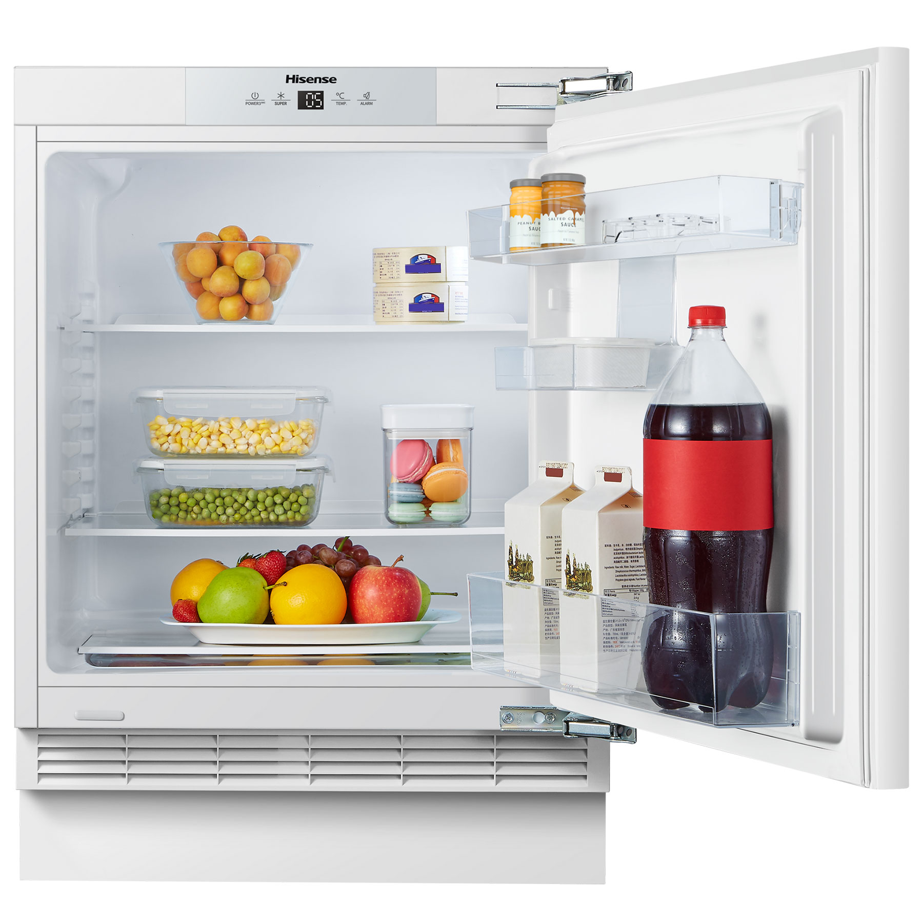 59.5cm Intergrated Undercounter Larder Fridge - White - image 3