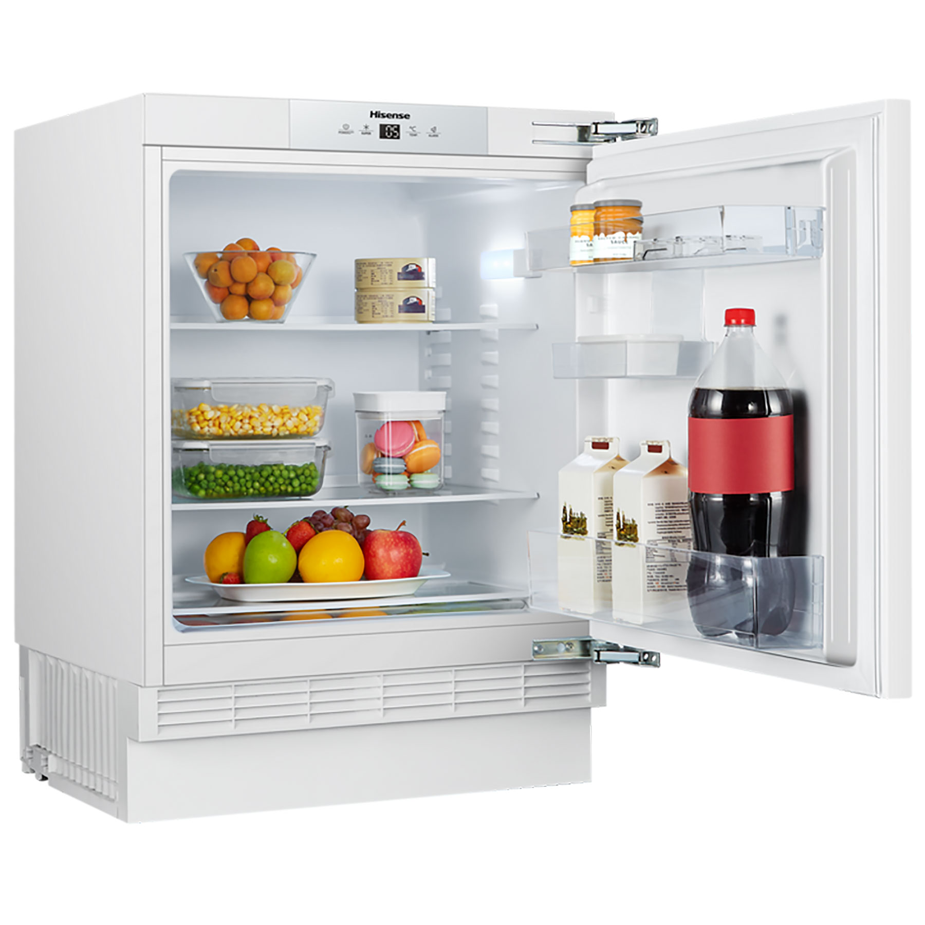 59.5cm Intergrated Undercounter Larder Fridge - White - image 4