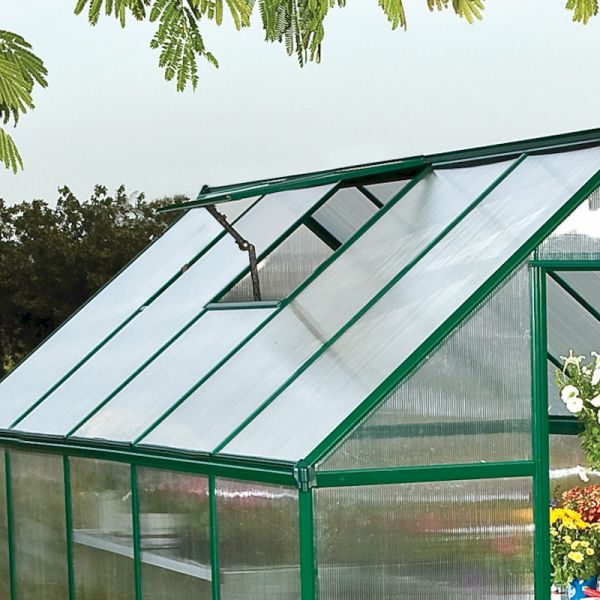 6' x 10' Palram Canopia Mythos Large Walk In Green Polycarbonate Greenhouse (1.85m x 3.06m) - image 3